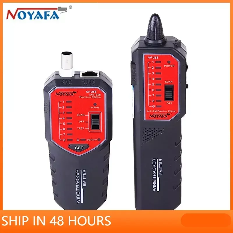 

NOYAFA NF- 268 Network Cable Tester Cable Tracker Support Continuity Test Wire Tracer With Locate Fault Distance Anti-Jamming