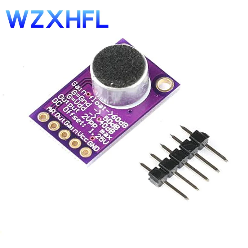 MAX9814 Microphone AGC Amplifier Board Sound Sensor Module Auto Gain Control Attack for Arduino MAX4466 PCB Board Diy Kit