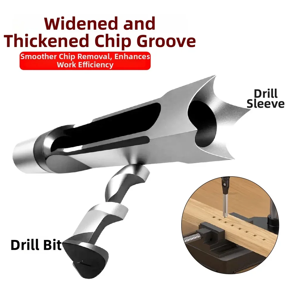 Woodworking Square Hole Drill Bit Set Drilling Holder Mortising Chisel Drill For Clean Cuts In Wood Projects