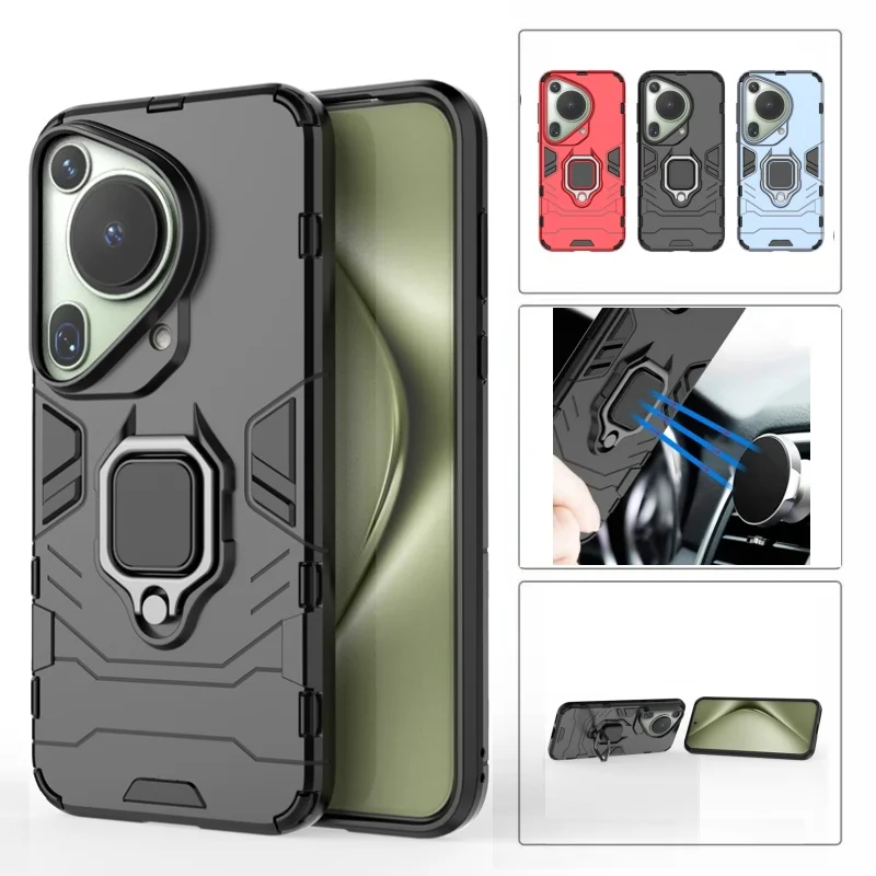 For Huawei Pura 70 Ultra 5G Case Anti Shock Kickstand Magnet Armor Phone Cases for Hauwei Pura70 Pro+ Pro Plus 70Ultra 5G Cover