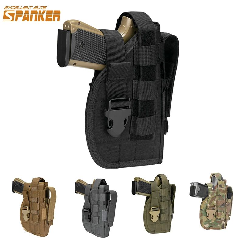 

EXCELLENT ELITE SPANKER Тактическая кобура для страйкбола Охотничья универсальная кобура для пистолета Molle Кобура для ног Правая сумка для пистолета