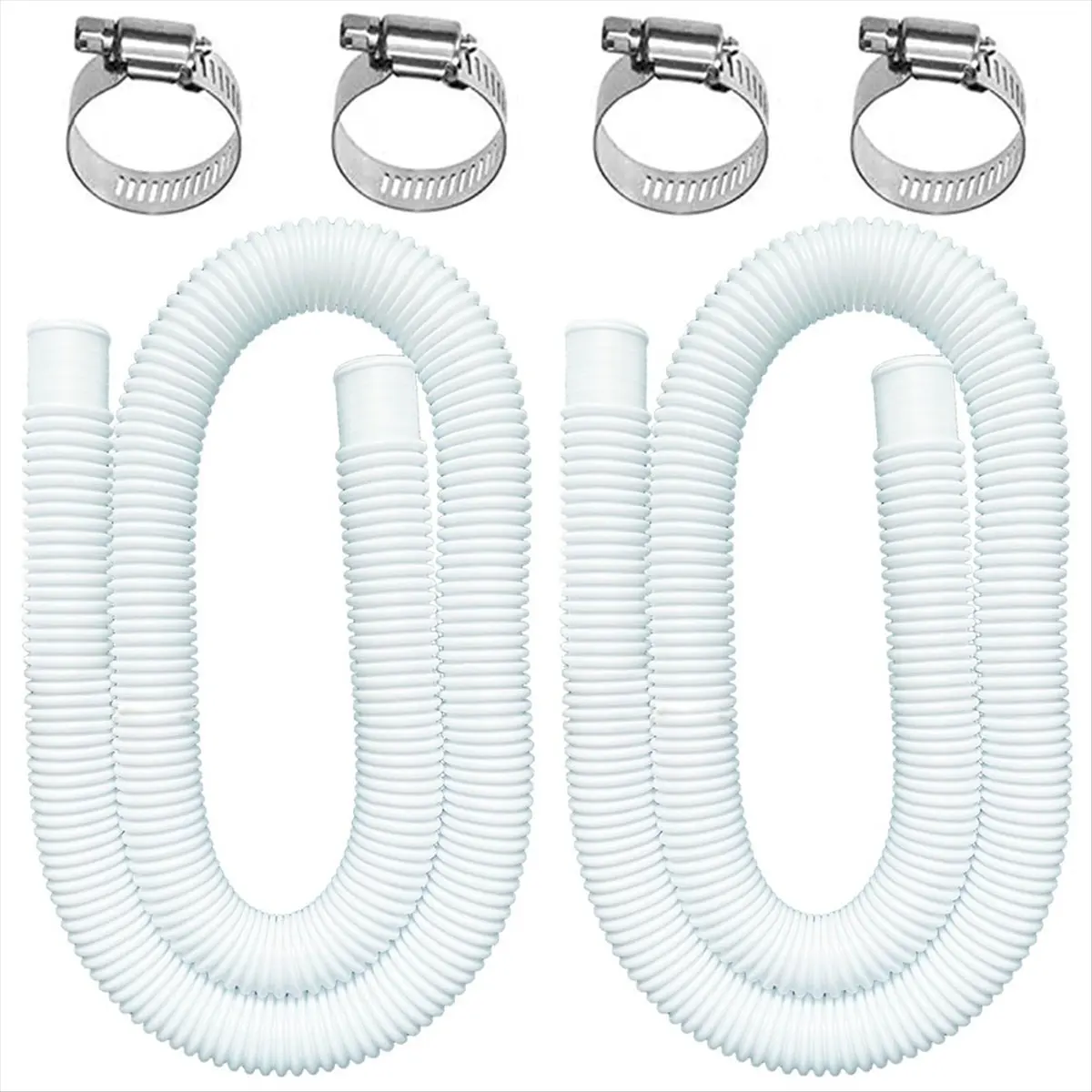 ABFW 1.5in Pool Hoses for Above Ground Pools, 1.5in Diameter Pool Pump Replacement Hose 5 Filter Pump Hoses for 28337EH