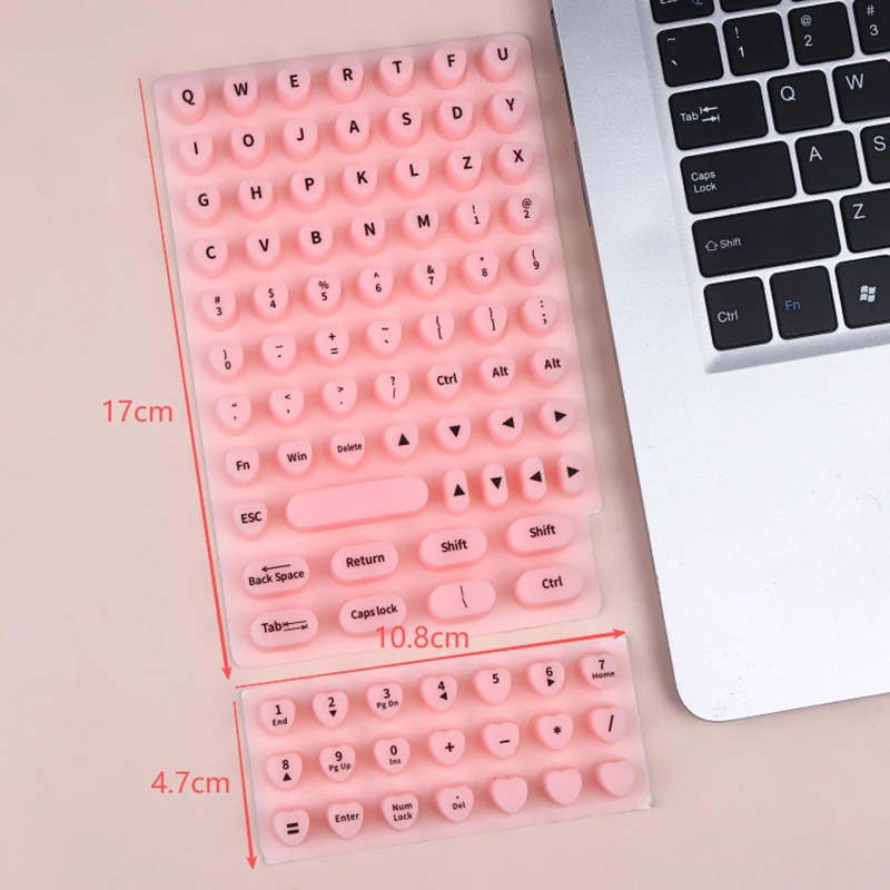 △ 70/21pcs Raised Adhesive Keyboard Stickers For Long Nail Art Keyboard Bubbles Self-for Long Nails Silicone Typing Keycaps