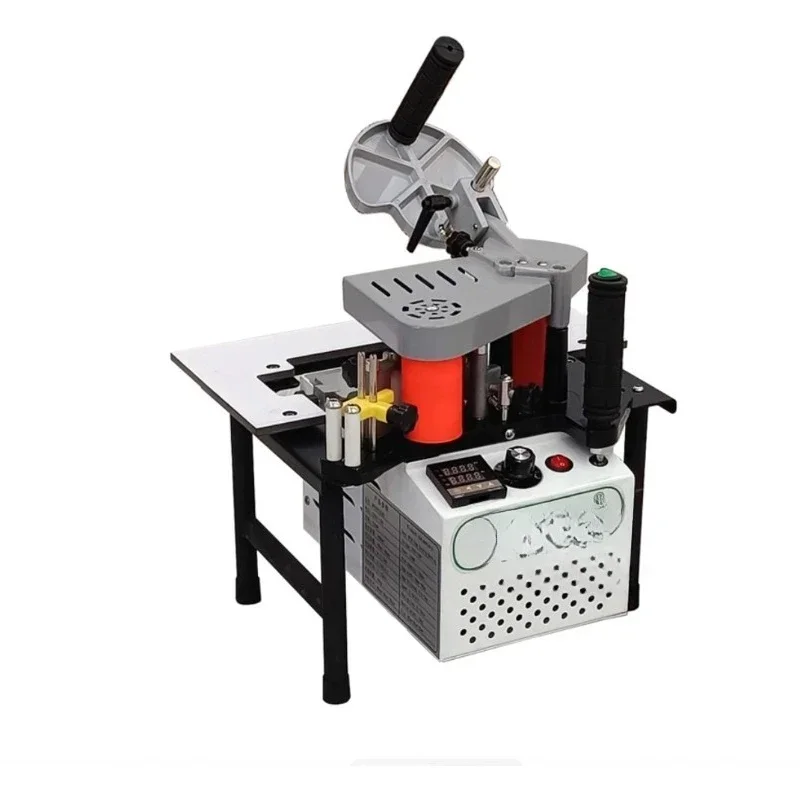 Portable Edge Banding Machine Wood PVC Dual Side Gluer with Tray Adjustable Speed 1200W