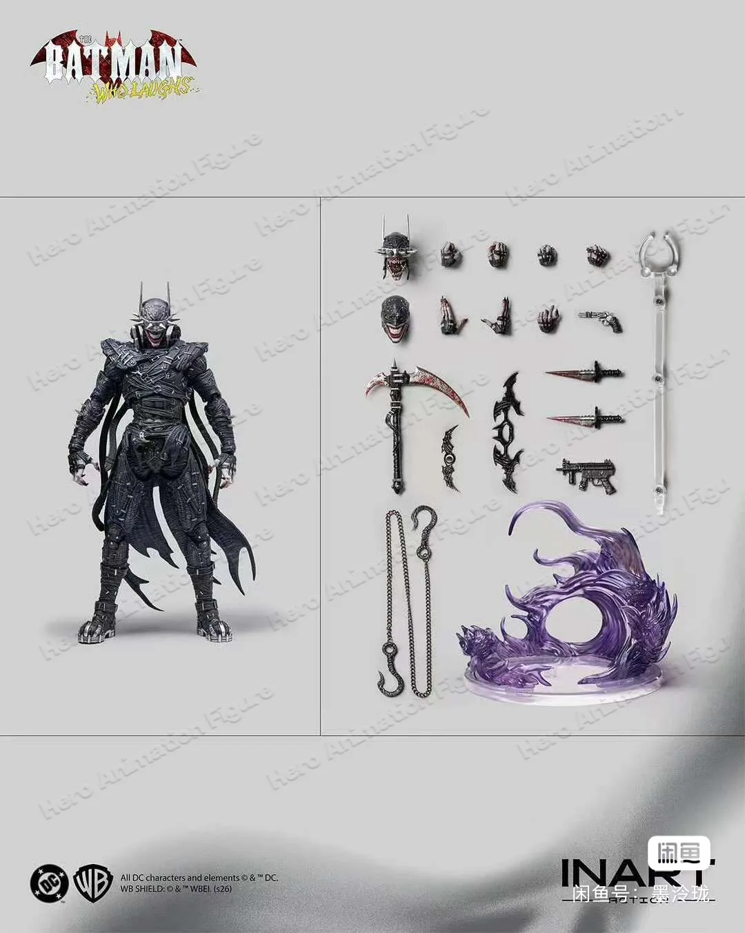 В наличии! INART Action - Dark Nights: Metal - Фигурка Бэтмена, который смеется, масштаб 1/12, коллекционная, лимитированная серия, подарок