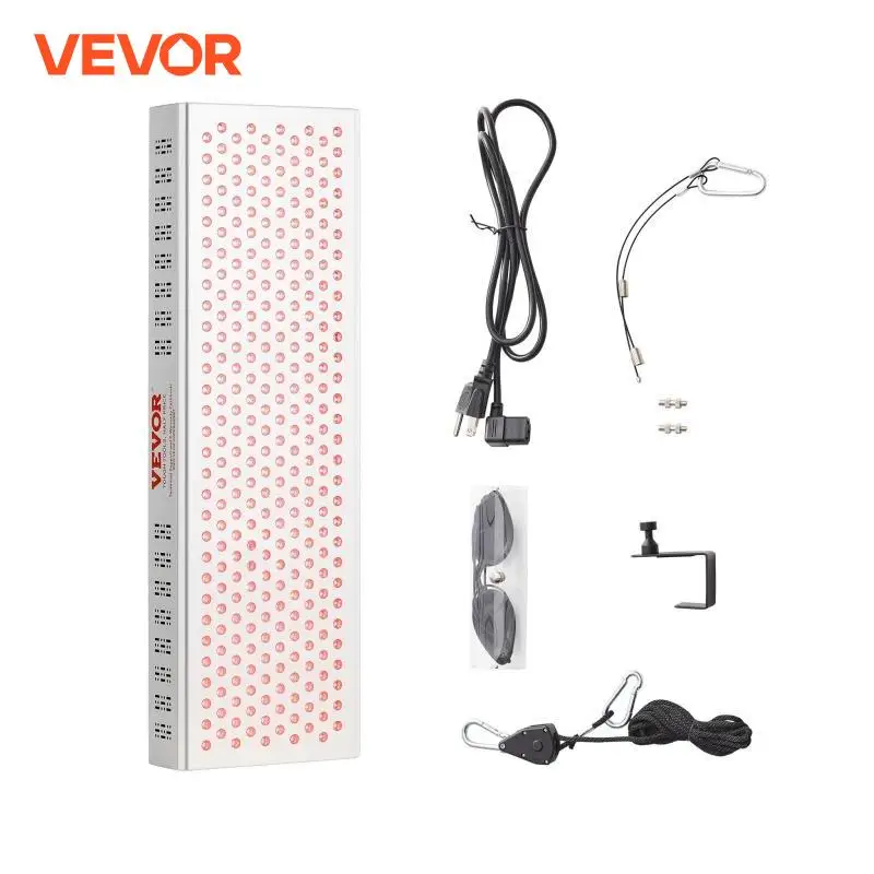 VEVOR Red Light Therapy for Whole Body Dual-Chip LEDS Pulse Red 660nm Near Infrared 850nm Light Therapy Panel for Pain Relief