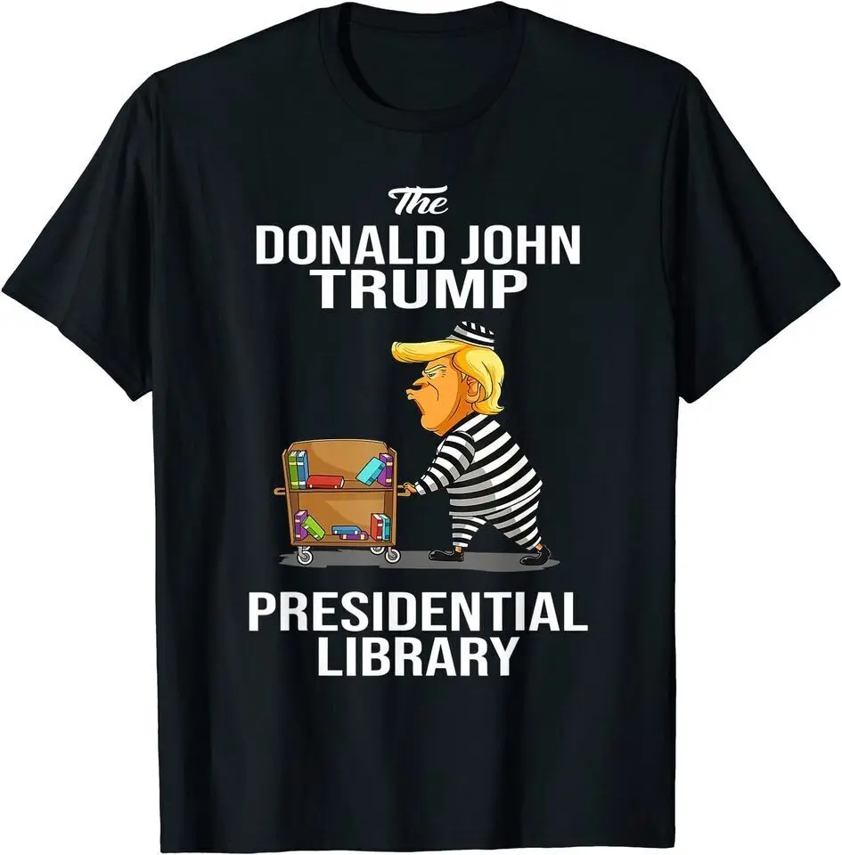 New Prison Trump Presidential Library Funny Anti T Shirt Sale S 5Xl