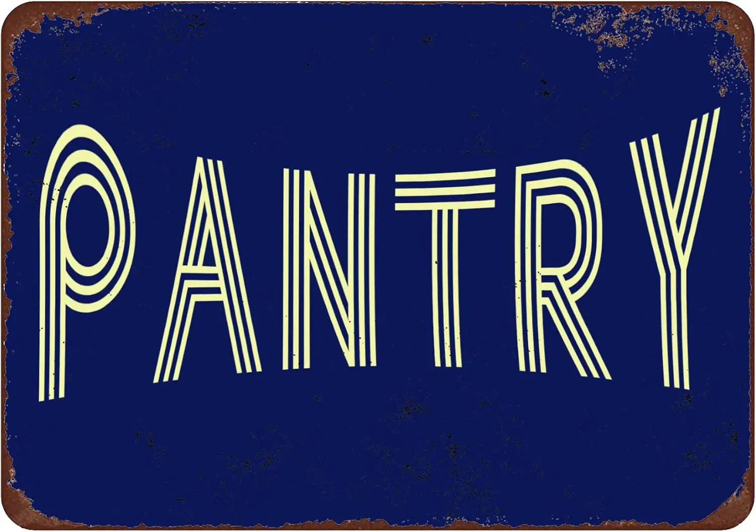 Vintage Pantry Sign Funny Pantry Metal Tin Signs Wall Art Perfect For Home Kitchen Farmhouse Storage Room Wall Decoration 8 sign