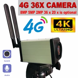 4K 8MP 5MP Optical 4G 36X 30X ZOOM CAMERA BOX IP Camera Auto Focus IRIS P2P ON VIF IMX415 Integrated IPC SECURITY Cctv Camhi App