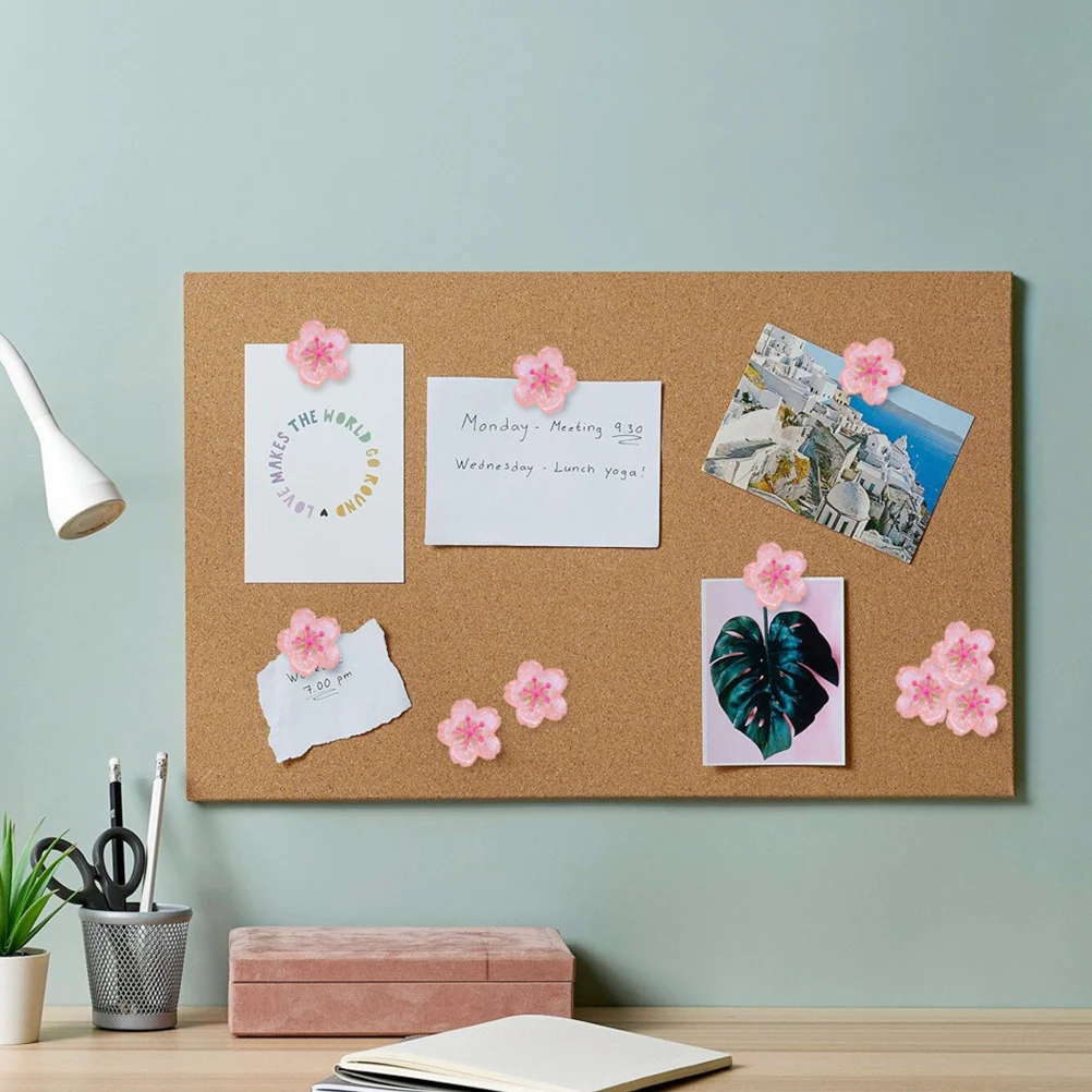 

20pcs Thumb Tacks Floral Decorative Push Pins For Cork Board Bulletin Wall Photo Display Office Desk Accessories Women