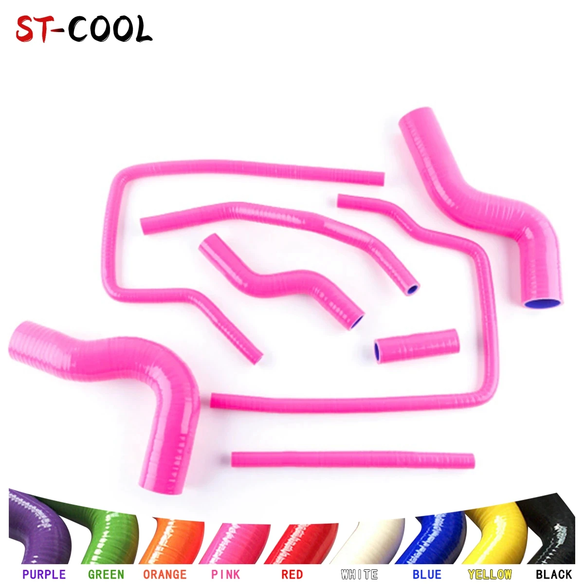 

For 1996-2000 Subaru Impreza GC8 GF8 STI WRX EJ20 2.0 Silicone Radiator Hoses 1997 1998 1999 Tubes Kit Piping 8Pcs 10 Colors