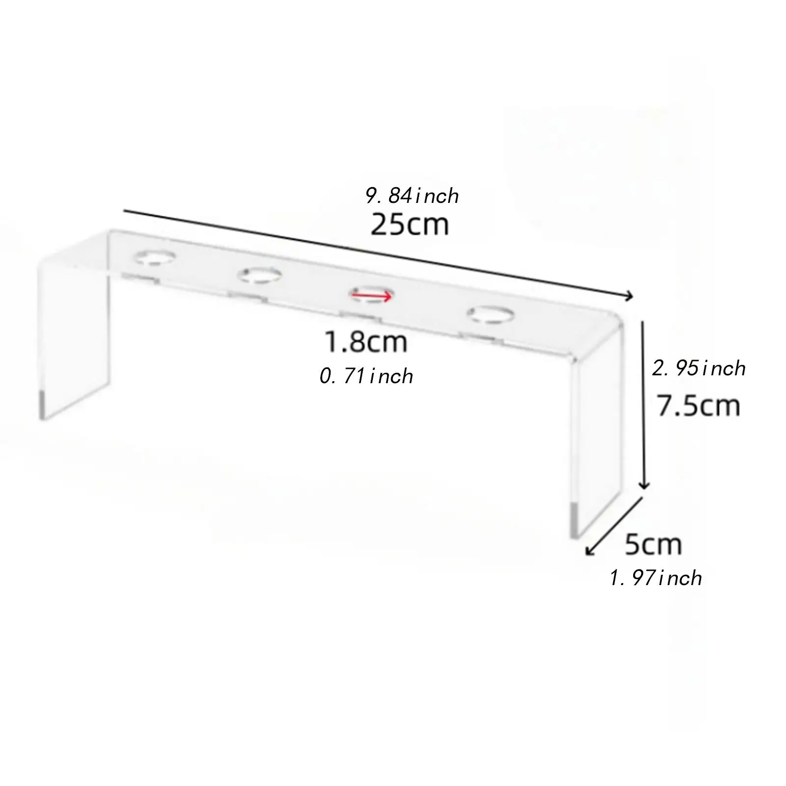 Wine Stopper Holder Stand Acrylic 4 Slot Display Rack for Collector Gift Retail Store Counter