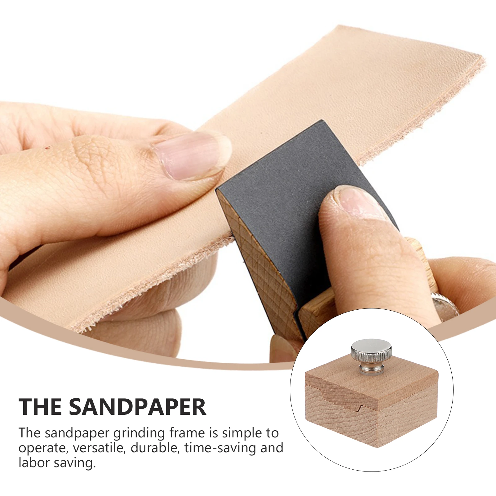 

1pc Sandpaper Sanding Block High-Quality Durable Wood Crafts Polishing Tool Retaining Holder Grinding Diy Sanding