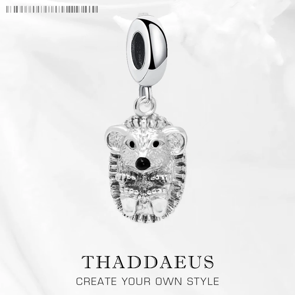 

Hot Fashion Jewelry Cute Hedgehog Pendant Charm Sweater 925 Sterling Silver Gift For Women Men