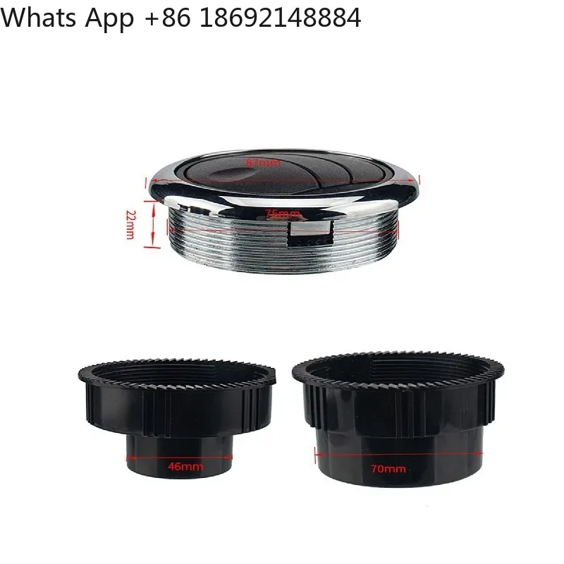 Knob Type Electroplated Round Universal Air Conditioner for RV Bus Modification