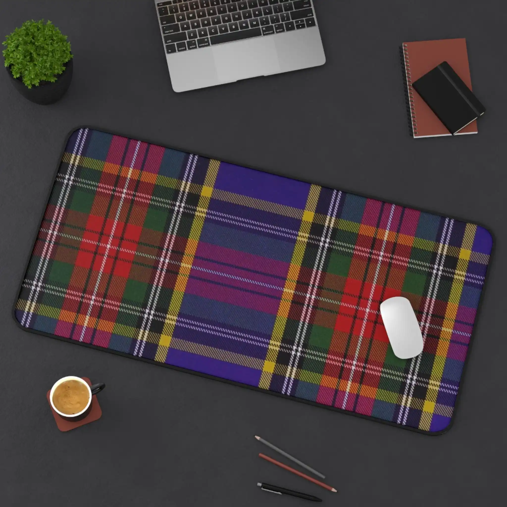

Checkered Desk Mat, Retro Colorful Collegiate-style Non-slip Mouse Pad, Office Desk Accessory, Home Office Desktop Decoration