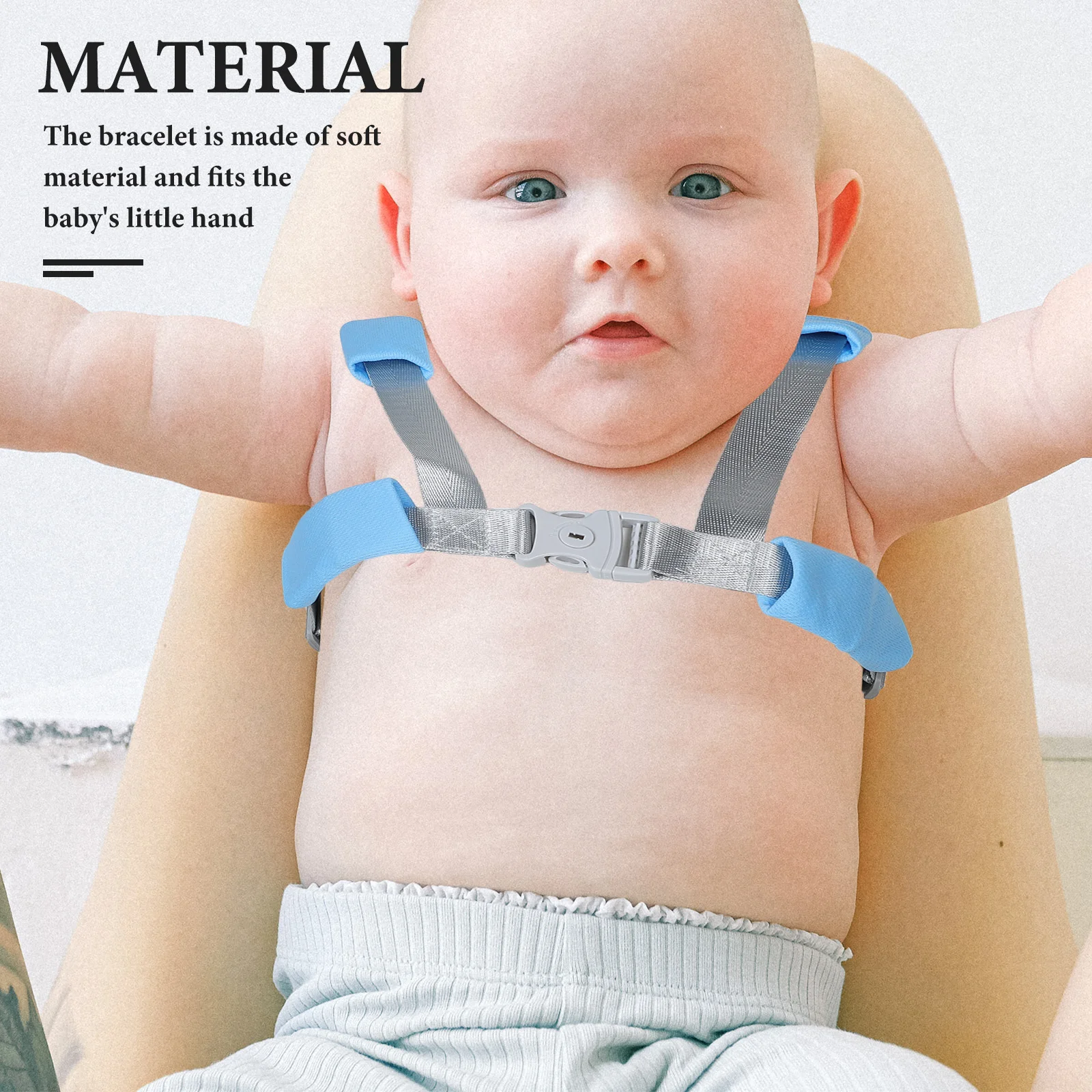 

Anti-Lost Wristband for Toddlers Adjustable Safety Harness with Spring Rope Traction Belt Baby Walking Leash Child Safety Strap