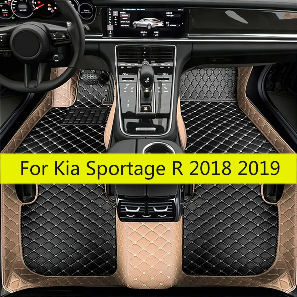 

Автомобильные коврики для Kia Sportage R 2018 2019, водонепроницаемые коврики, подкладки для ног, автомобильные кожаные матовые коврики для любой погоды, полный комплект