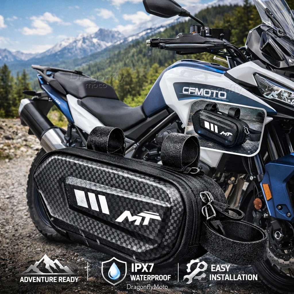 

For Cfmoto Cf moto 450Mt 650Mt 700Mt 800Mt 450 700 800Mt Motorcycle Side Bag Personalized Logo Waterproof Hard Shell Saddlebag