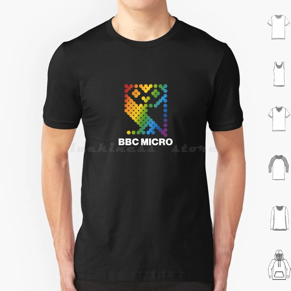 Micro Illustration T Shirt 6Xl Cotton Cool Tee Micro Computer 8 Bit Retro Zx Spectrum 48K 128K Amstrad Commodore Amiga Acorn