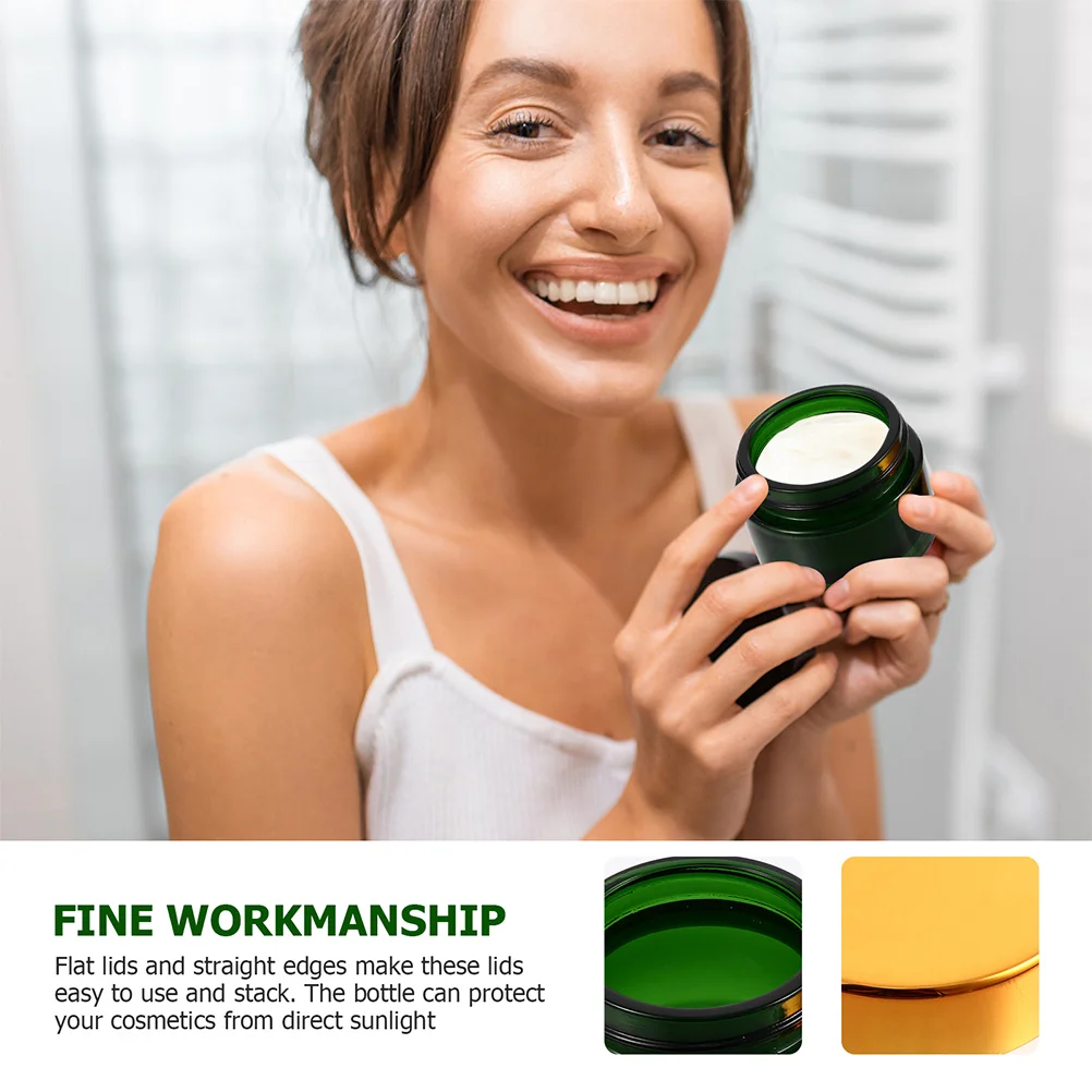 

10Pcs Face Cream Container Leakproof Refillable Travel Storage Bottle Multipurpose Sub Packaging Container Empty Cream Bottle