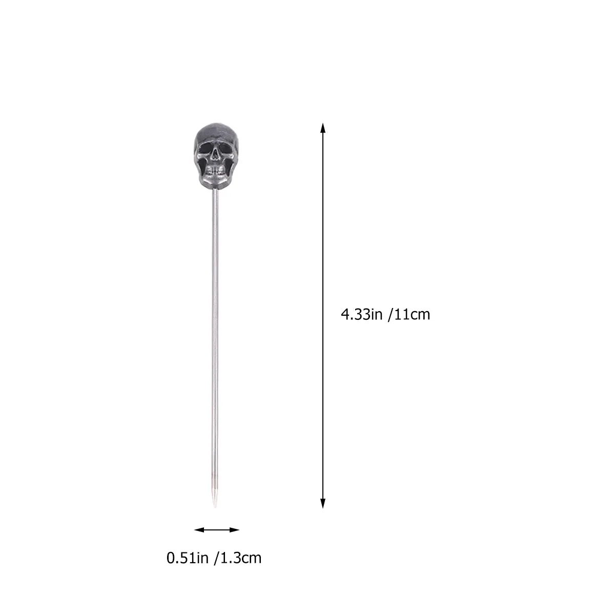 10 Pcs Metal Cocktail Picks for Drinks Toothpicks Appetizers Stick Stainless Steel Cocktails