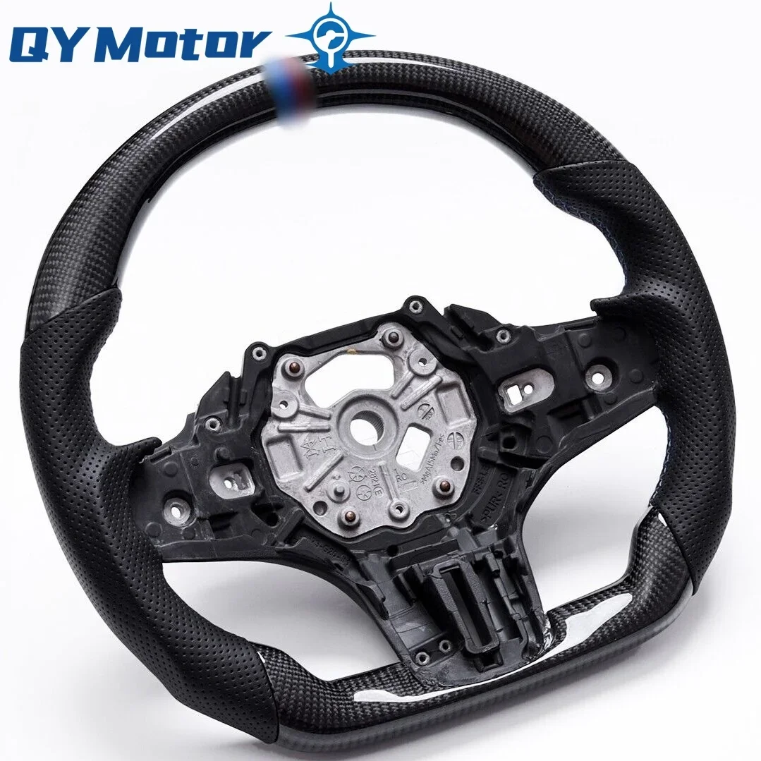 Heated Real Carbon Fiber Steering Wheel For BMW M3 G80 M4 G82 M5 F90 M8 X3M X4M X5M X6M F97 F95 F96 G20 G30 G22 G01 G02 G05 G06