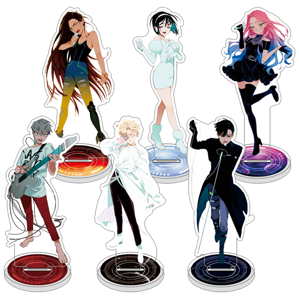 Anime ALIEN STAGE Acrylic Stand Model Plate Figure MIZI SUA TILL IVAN HYUNA LUKA Cosplay Desk Display Fans Gifts