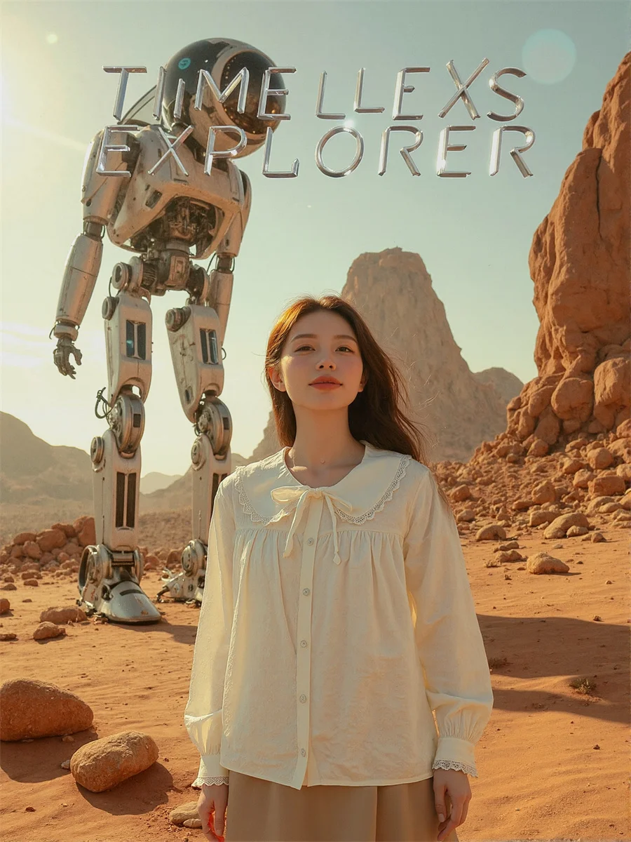 Veterschoenen Leuke effen shirts Jaren 2000 Blouses Dameskleding Lente Elegant Modieus Trendy Modern Stedelijk Populair Dame Verkopen Hot OL