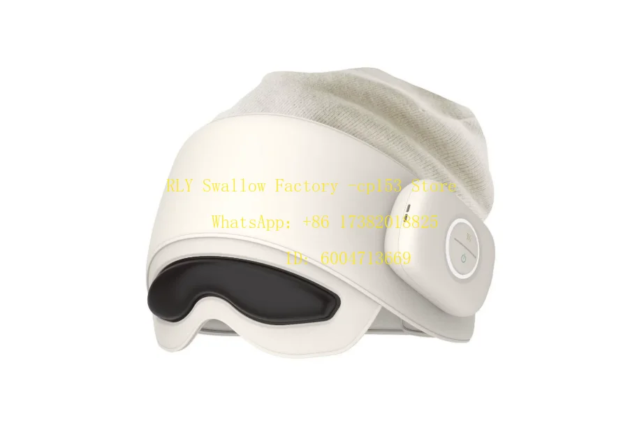 Portable Electric Stress Relief Airbag Full Head Massage Health Care Tool Foldable Eye Head Massager With Heat