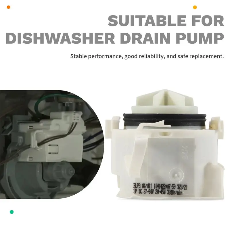 A76G-For Dishwasher Drain Pump Motor Assembly 00631200 Replacement Part PS11704799 AP5972147