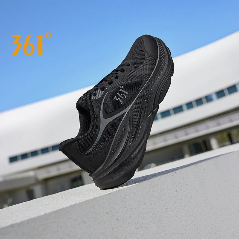 

361 Degrees Men Running Shoes Soft Mesh Breathable Jogging Stable Thick-soled Trendy Cushioning Durable Male Sneaker 672532237