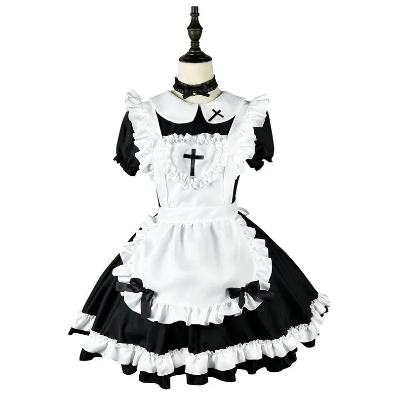 Cosbao Halloween Anime Cosplay Costumes Women Plus Size Kawaii Maid Uniform Gothic Lolita Cat Girl Sweetheart Fartuch Maid Bunny O