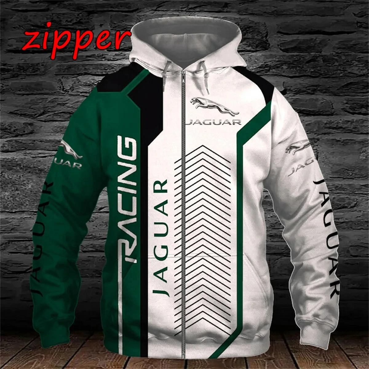 Jaguar Car Logo Hoodie para homens, impressão 3D, Harajuku Moda Pullover, jaqueta, alta qualidade