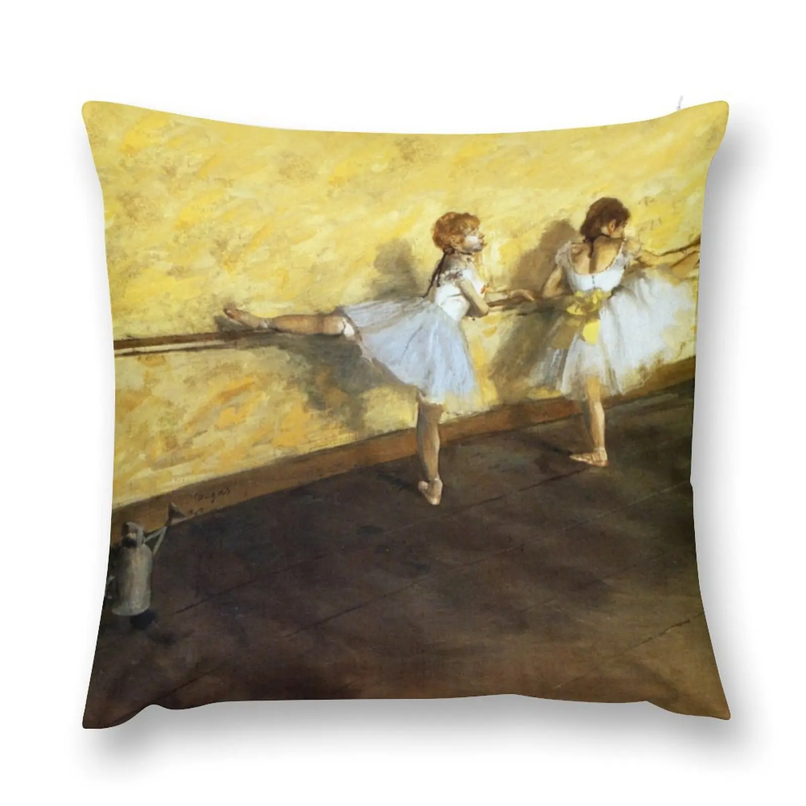 Edgar Degas - Dancers Practicing at the Barre - Ballet Throw Pillow Cushions Cover Sofa Pillow Cover pillow