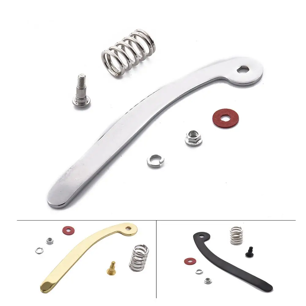 

2 Pcs Replacement Durable Electric Guitar Vibrato Tailpiece Sturdy Cranking Bar With Spring Screw Pad For Bridge Parts Jazz
