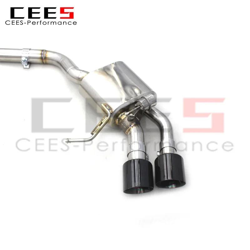 CEES Stainless Steel 304  Valved Sport Exhaust Catback Muffler for Porsche Macan 2.0T 2014-2017 Exhauster Pipe