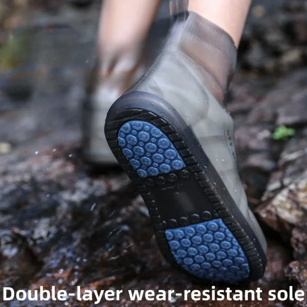 Waterproof Shoe Covers Silicone Anti-Slip Rain Boots Unisex Sneakers Protector For Outdoor Rainy Day Protectors Shoes Cover