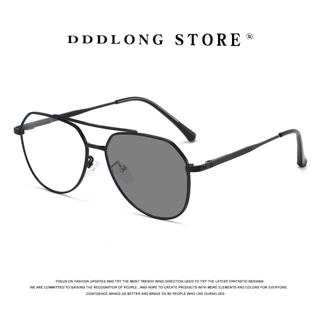 Retro Pilot Sunglasses with Photochromic Lenses for Everyday Use
