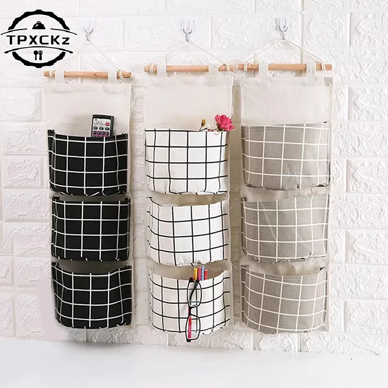 

Настенный органайзер для дома и общежития с тремя карманами