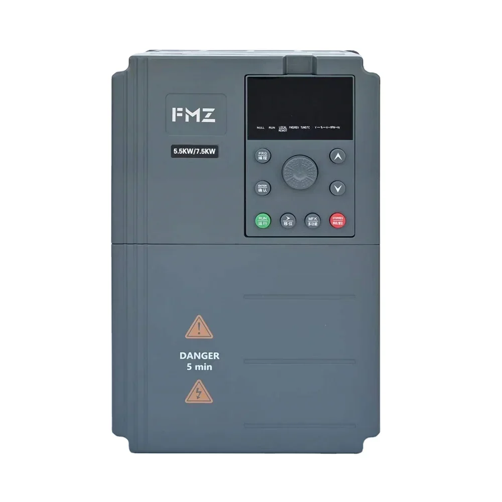 Customized 20 hp VFD Inverter 15kW converts 1-phase 220V/230V to 3-phase 380V/ 415V VFD for AC motor speed control