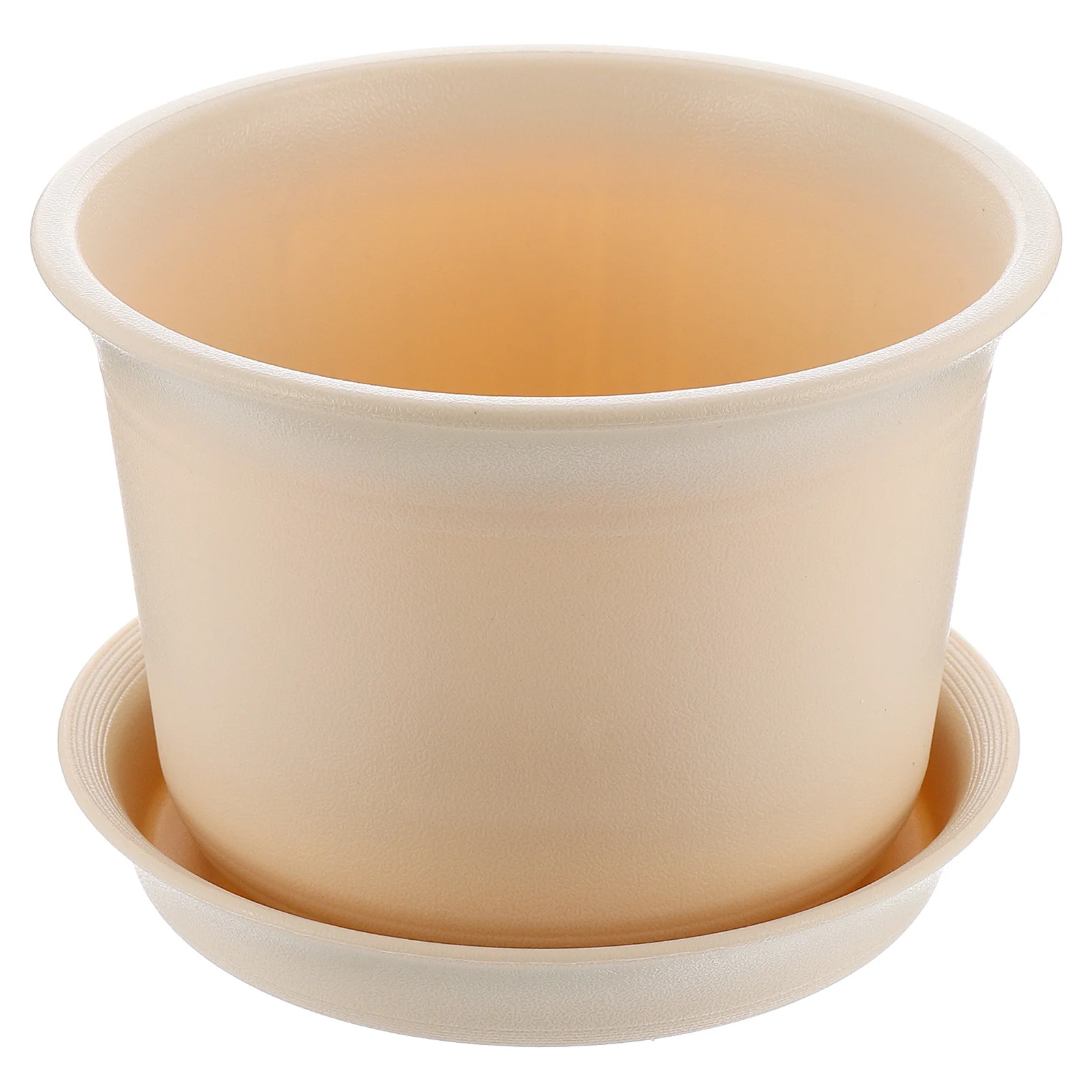 

Пластиковый сочный цветочный горшок, круглый горшок с блюдцем для внутреннего и наружного сада, домашнего офиса, зелень, горшок для растений