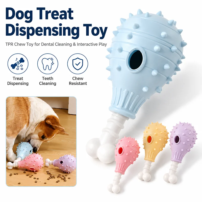 Juguete dispensador de golosinas masticable para perros, TPR - imagen 2
