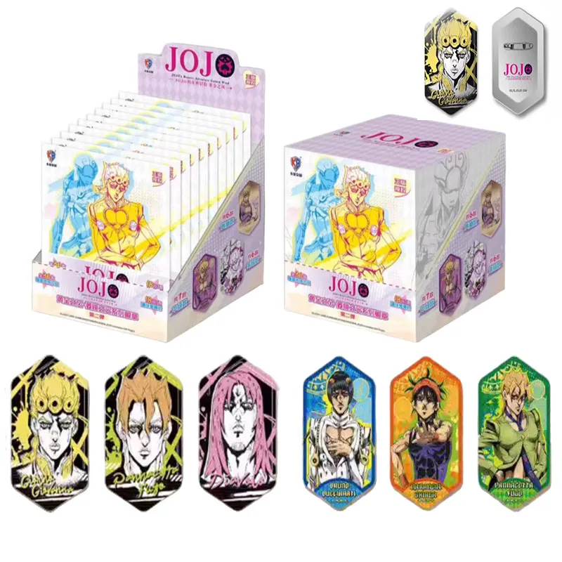 JoJo Golden Wind - Pin de espejo reflectante luminoso de estaño, insignia de anime para mochila, ropa, decoración, regalo de anime