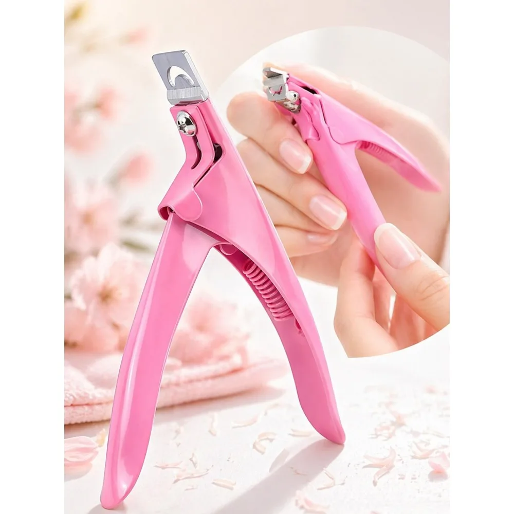 

Acrylic Nail Tip Cutter, False Nail Clipper, Professional Nail Cutter Tool, Sharp Steel Blade For Gel Nails, Salon Manicure Tool
