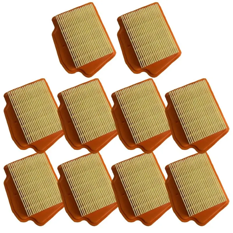 

WORTHOWN-For FS490 For FS510 For FS560 41481410300 Lawn Mower Air Filter Replacement- 10Pcs Garden Tool Repair Parts