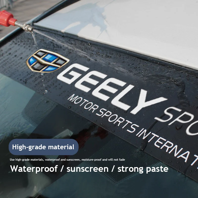 Car Front Rear Windshield Decal Sticker Decoration For Geely Atlas SUV Boyue Borui Coolray Emgrand NL3 EX7 X7 EC7 GX7 GT GC9 X6