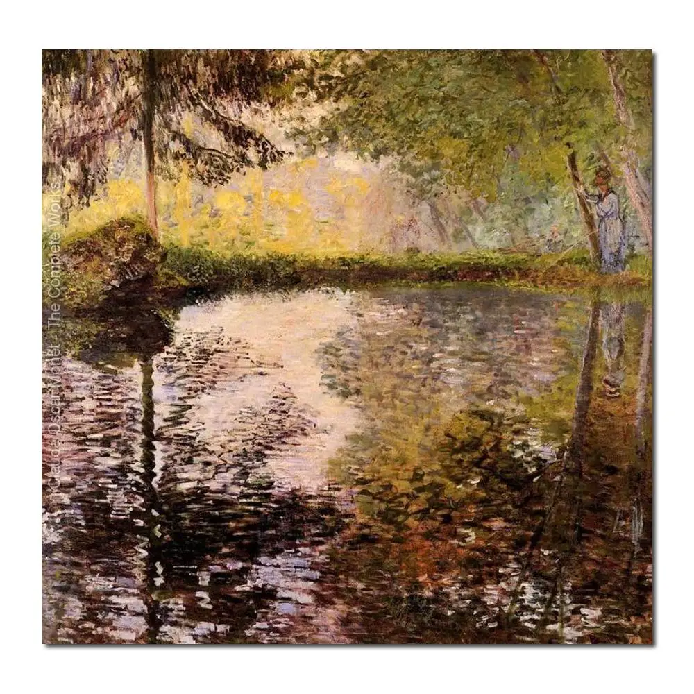 

High quality Claude Monet paintings Pond at Montgeron oil on canvas hand-painted Home decor