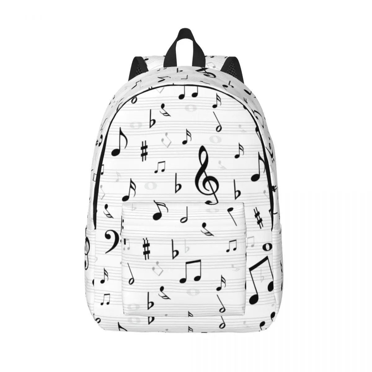 Musical Music Notes for Men Women Student School Book Bags Daypack Middle High College Outdoor