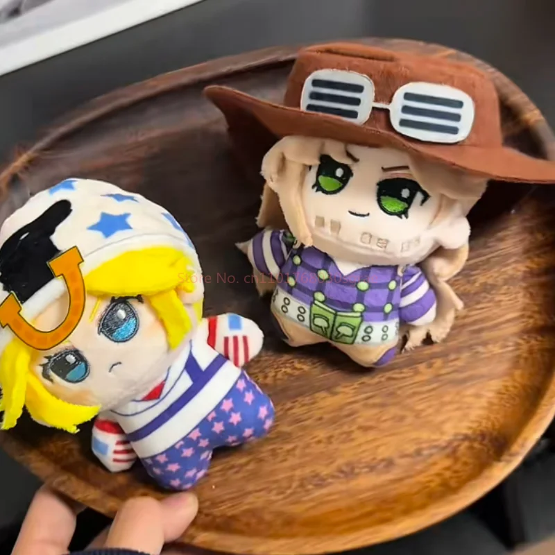 Anime Jojo Steel Ball Run Cosplay Johnny Joestar Gyro Zeppeli Doll Plush Stuffed Cotton Dolls Room Decoraton Christmas Prop